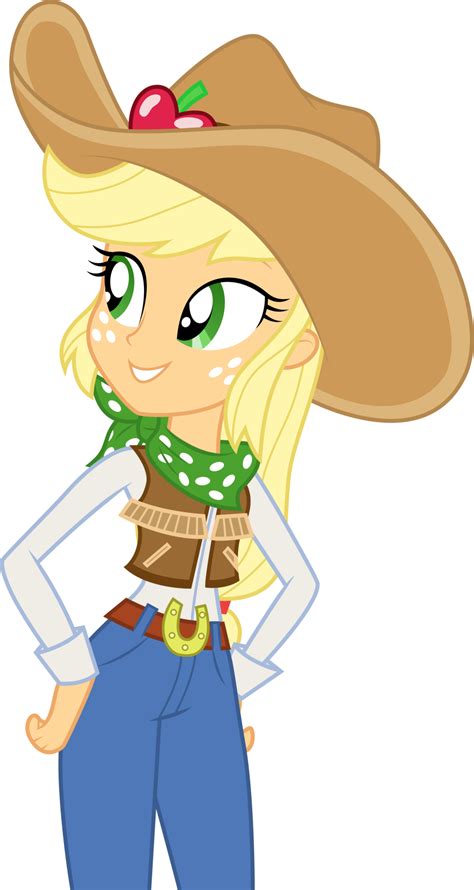 Cowgirl Applejack By Cloudyglow My Little Pony Characters Equestria