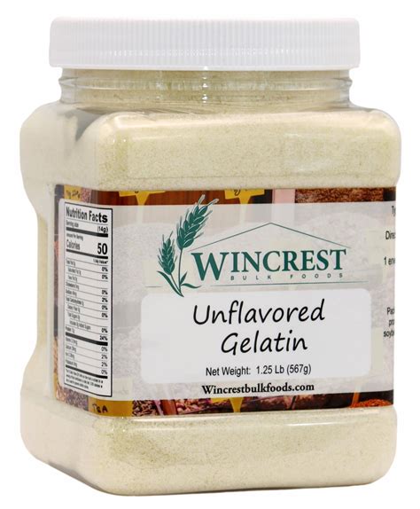 Wincrest Unflavored Gelatin 125 Lb Tub