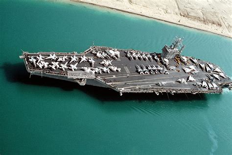 Photo The Nuclear Powered Aircraft Carrier Uss Dwight D