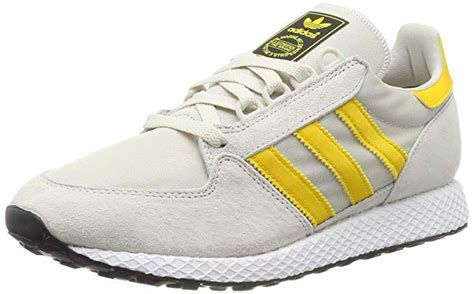 Adidas Forest Grove Schuhe Herren Weiß Mit Gelben Streifen Bold Gold Schuhe Herren Adidas