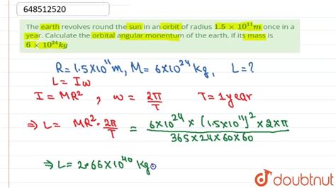 Punjabi The Earth Revolves Round The Sun In An Orbit Of Radius 1 5xx