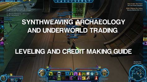 Swtor Totally Free Synthweaving And Archaeology Leveling And Credit