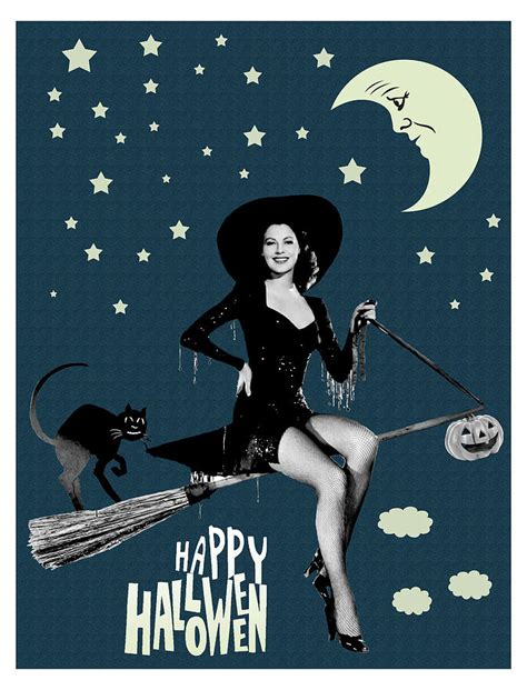Pin Up Witch Riding A Broom Photograph By Long Shot