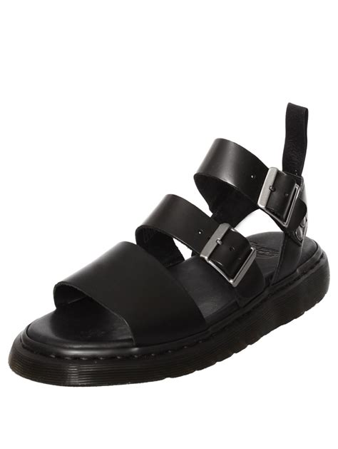 Martens sandals and get free shipping & returns in usa. Dr. martens Unisex Gryphon Strap Sandals Black in Black ...