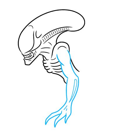 how to draw an xenomorph alien step by step movies pop
