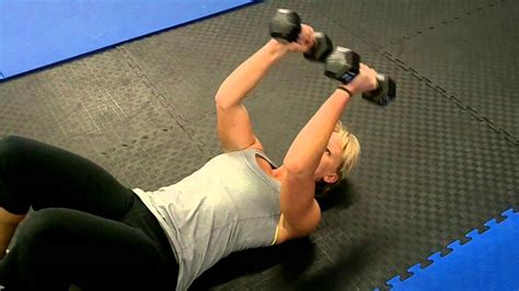 P90x Lying Down Triceps Extension Youtube