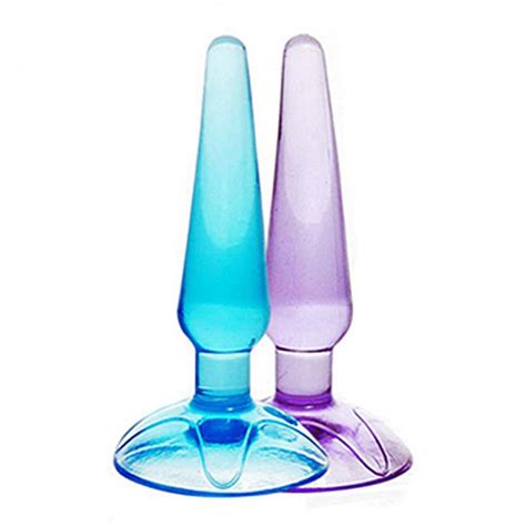 Buy Adult Sex Toy Butt Stimulator Dildo Silicone Jelly Anal Plug With Sucker Cup At Affordable