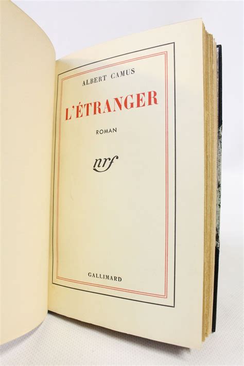 Camus L Etranger Edition Originale Edition Originale Com