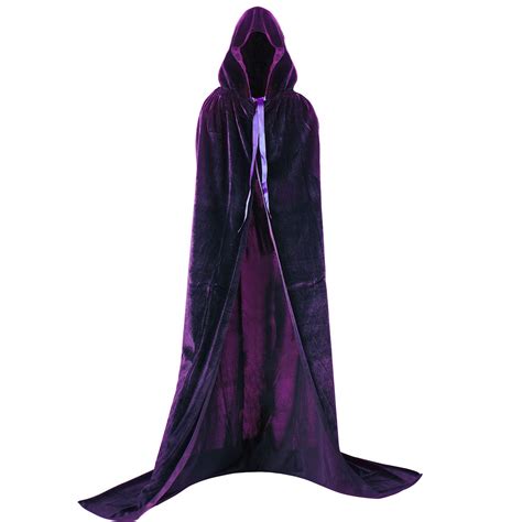 Labellevie Unisex Hooded Cloak Cape Velvet Costume Party Halloween Cosplay