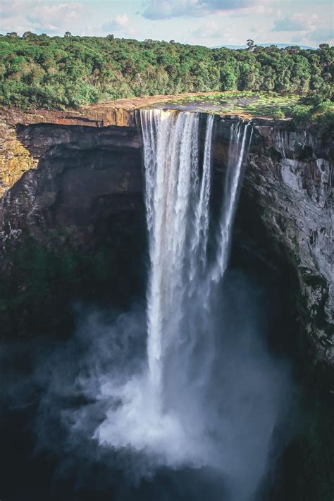 One Of The Largest And Least Accessible Waterfalls In The World Kaieteur Falls In Guyana Oc