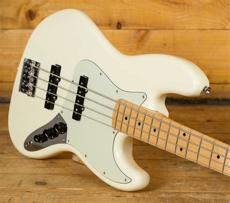 Fender American Pro Jazz Bass White Mn Peach Guitars