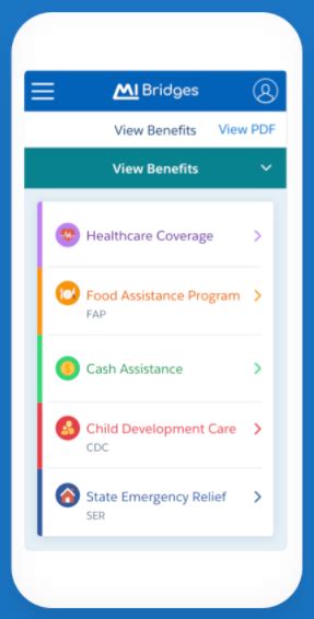The food stamps program (snap benefits) is a federal nutrition program. Michigan DHHS Bridges Mobile application portal - Food ...