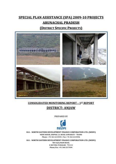 Anjaw Department Of Planning Govt Of Arunachal Pradesh