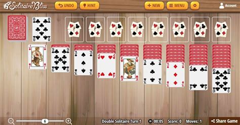 Double Klondike Solitaire Turn One Solitaire Bliss