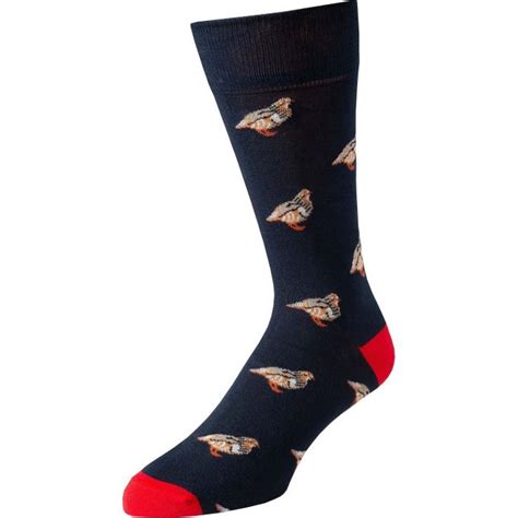 Navy Blue Red Grouse Sock Mens Country Clothing Cordings Us