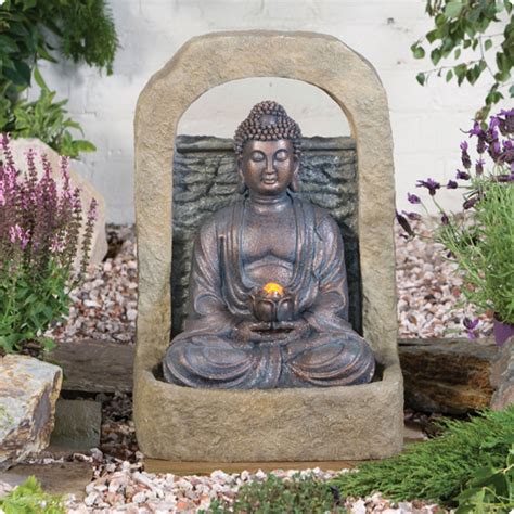 Maybe you would like to learn more about one of these? Buddha Brunnen mit Lotusblüte und Beleuchtung