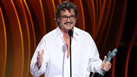 Pedro Pascal Admits Hes A Little Drunk In Emotional Sag Award Speech