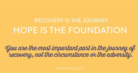 A Note About Recovery Hope And Adversity Dawn Barclay