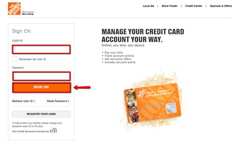 In order to see how to make your payment in detail, please check the payment section above. Home Depot Credit Card Login | Make a Payment - CreditSpot
