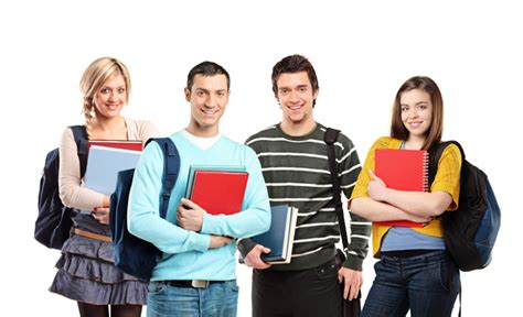 Happy Male And Female College Students Stock Photo 02 Free Download