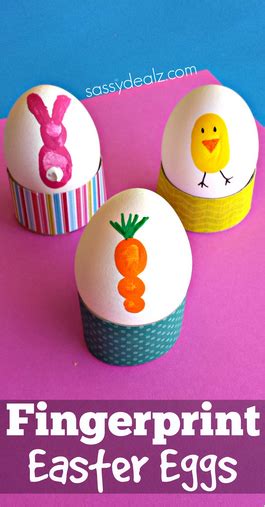 Fingerprint Easter Egg Decorating For Kids Crafty Morning