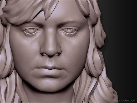 3d Portrait Sculpting Olga Digital Sculpting By Voronart