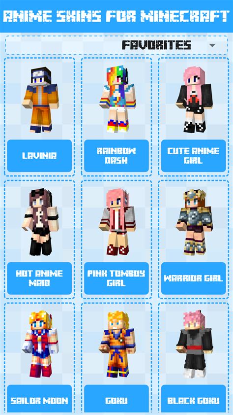 Check spelling or type a new query. Amazon.co.jp： Anime Skins for Minecraft PE - Browse ...