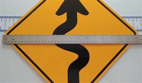 Curvy Road Ahead Aluminum Driving Sign Highway Safety Etsy