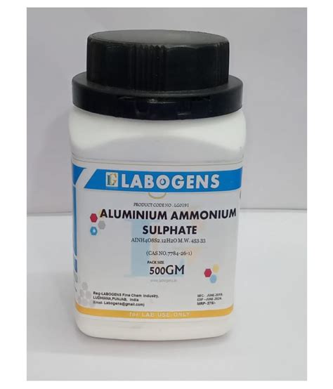 Labogens Aluminium Ammonium Sulphate 500gm Buy Online At Best Price In