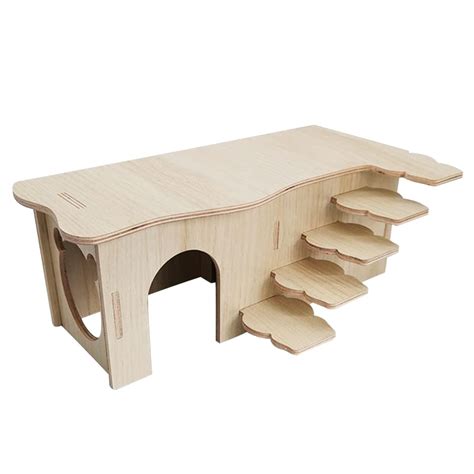 Buy Unique Design Hamster Hideout With Steps Multi Chamber Wooden House