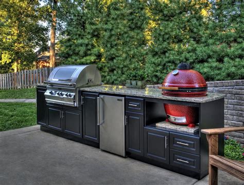 Outdoor kitchen kitchen frame kit. Custom Outdoor Cabinets for Big Green Egg, Gas Grills and ...