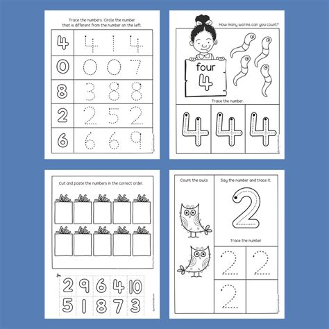 Counting And Number Tracing Activity Pack Numbers 1 10