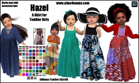 Hazel Skirt For Toddler Girls By Samanthagump At Sims 4 Nexus The