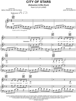 La la land sheet music piano sheet music sheet music. Piano Sheet Music Downloads | Musicnotes.com