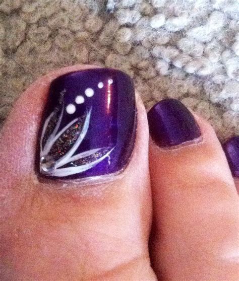 Purple Toe Nail Designs