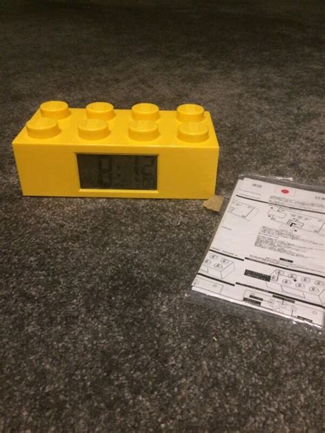Yellow Lego Brick Alarm Clock With Instructions In Irvine North