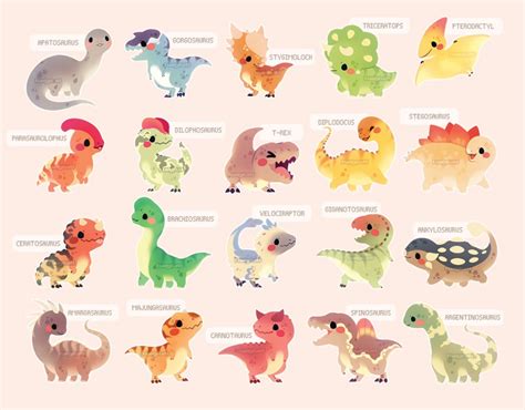 20 Dinosaurs Cute Animal Drawings Kawaii Cute Animals Animal Drawings