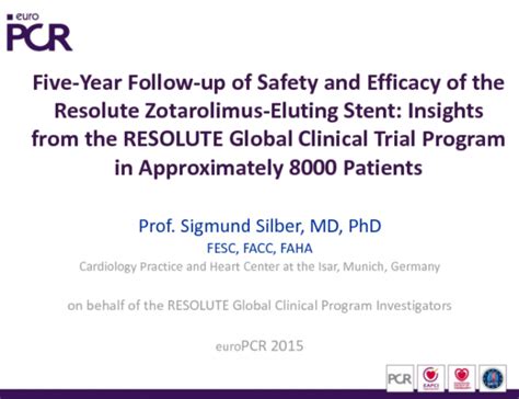 Five Year Follow Up Of Safety And Efficacy Of The Resolute Zotarolimus