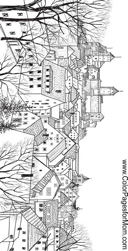 Free adult coloring pages landscapes. Pin on Coloring Pages