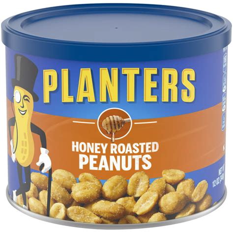 Planters Honey Roasted Peanuts 12 Oz Canister