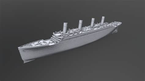 Industrial Design Sketch Rms Titanic Jumping Jacks Model Ships The