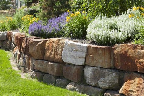 How To Build A Dry Stack Stone Retaining Wall Hunker