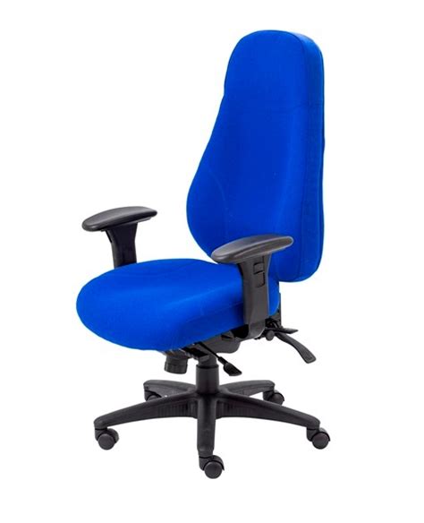 Bolam XL Tall Office Chair Front Blue Web Mirror 