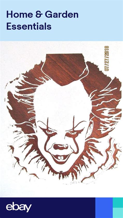 It Pennywise Evil Clown Stenciltemplate Reusable 10 Mil Mylar Stencil