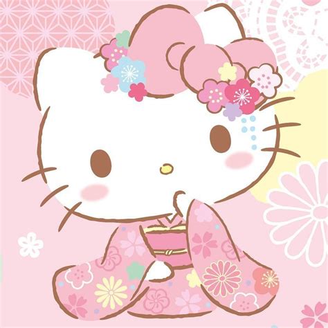 How Cute Is Hello Kitty Celebrating The Golden Week In Her Kimono 😍
