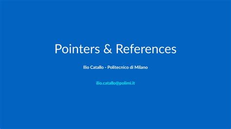 Pointers And References In C Ppt