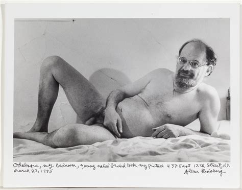 Allen Ginsberg Nude Reclining 3 22 85 1985 University Of Toronto