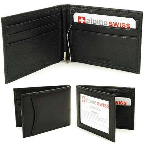 Hello, i purchased this to reduce the thickness of the wallet i carry. Alpine Swiss Mens Bifold Money Clip Spring Loaded Leather ID Front Pocket Wallet | eBay