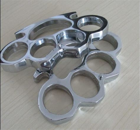 Discount Self Defense Brass Knuckle 12mm Thick Thick Weaponry Agents