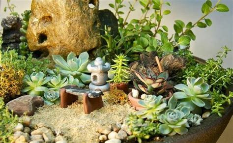 Deko set mini <b>zen garten buddha asia tempel pagode entspannung feng shui siam ebay. So können Sie einen Mini Zen Garten kreieren | Miniatur ...